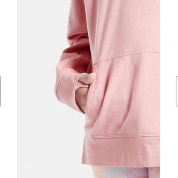 Athleta Girl Pink Cozy Sweatshirt Stronger Together Girls Medium 8/10 Fleece - Picture 10 of 13